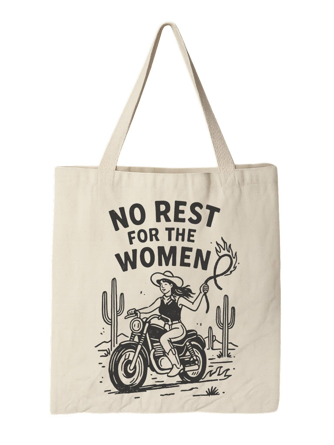 No rest for the women tote bag