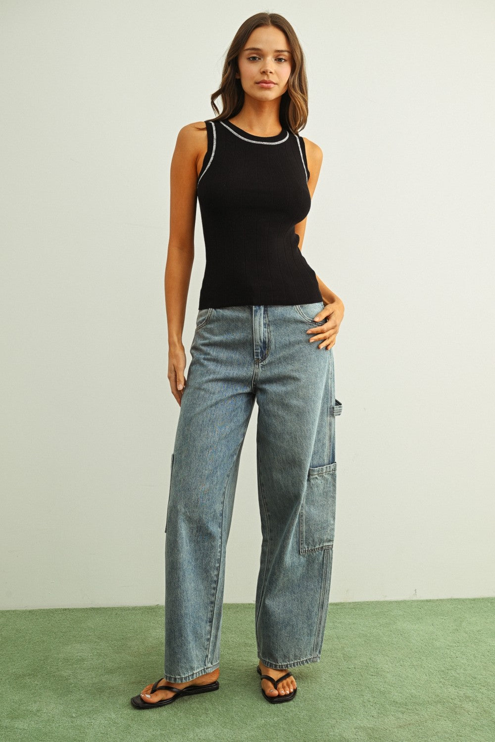 Lightwash Cargo Pants