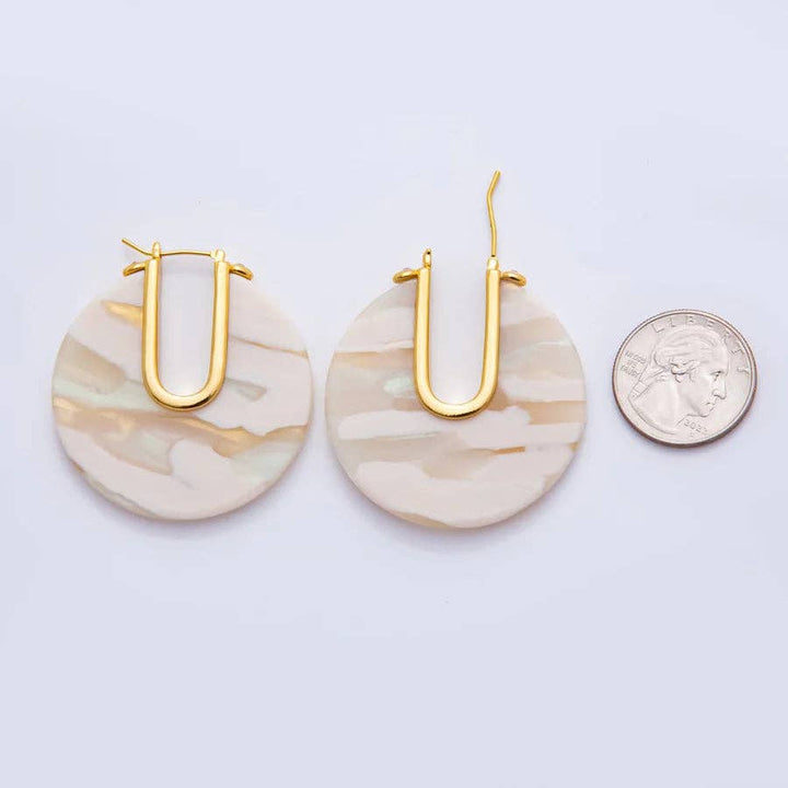 Hoop Resin Earrings