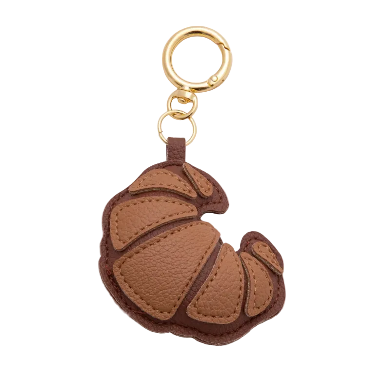Croissant Leather Bag Charm