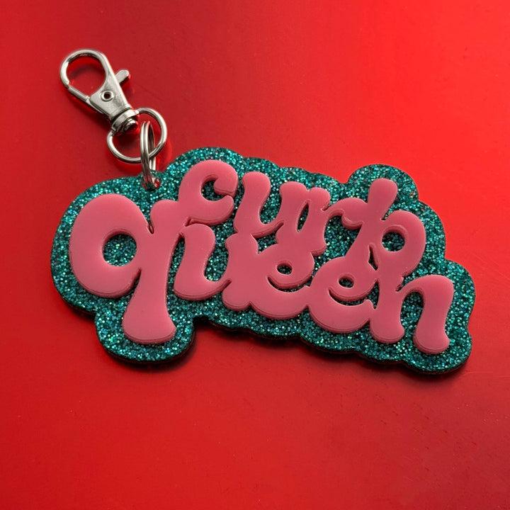 Curb Queen Bag Charm Keychain