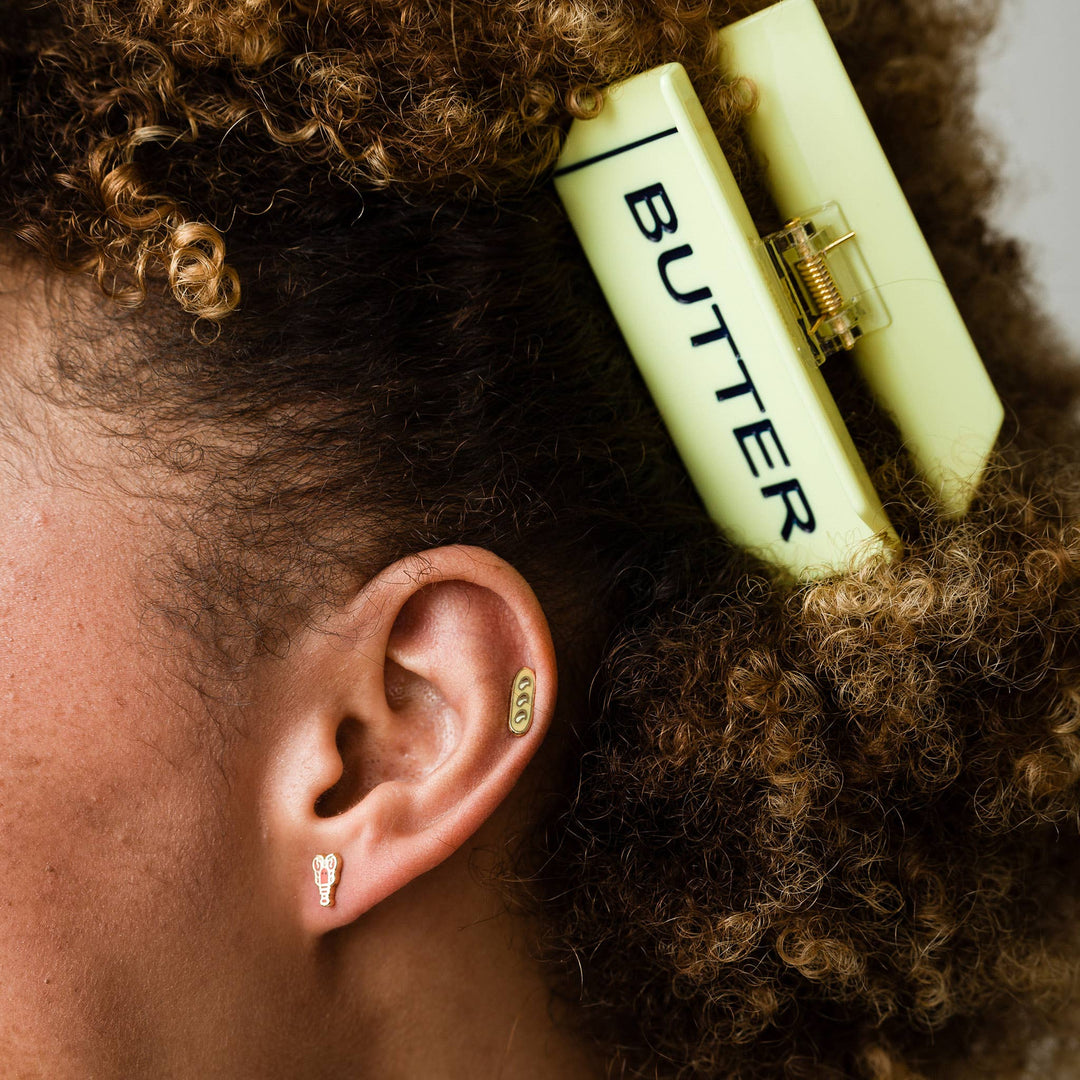 18K Gold-Plated Lobster Studs