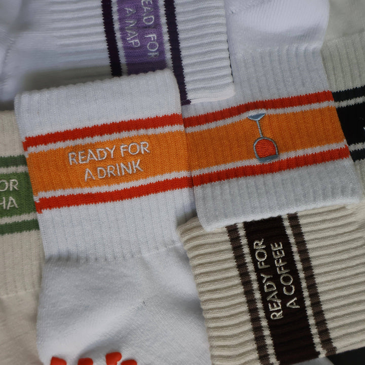 Ready for a Drink Grip Socks