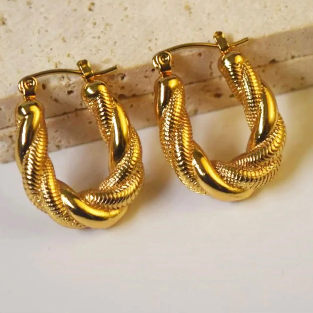 Braided Hoop Earrings