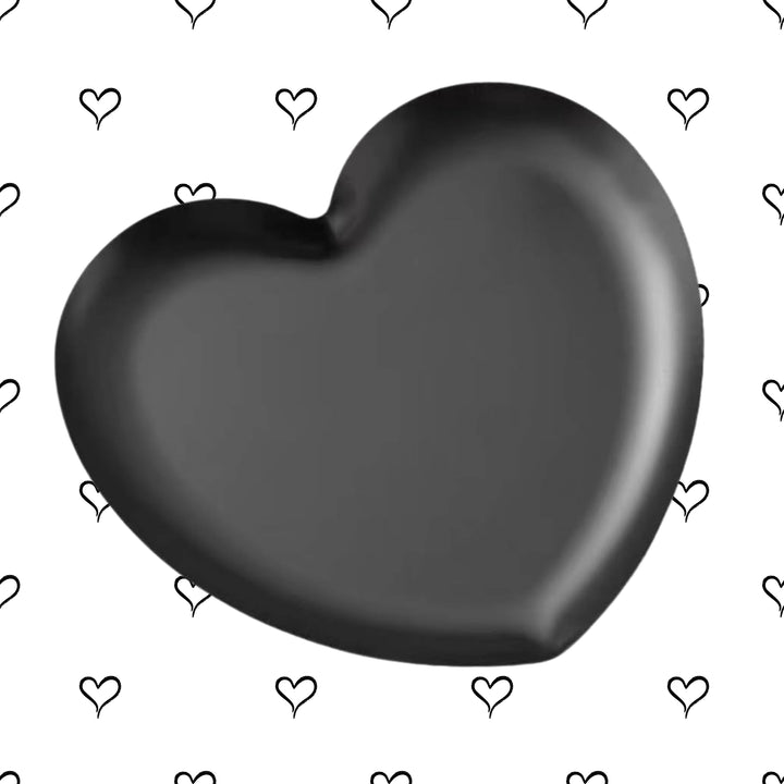 Black Heart Steel Trinket Tray