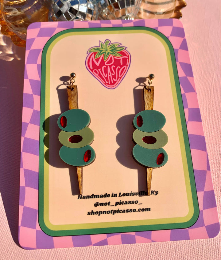 Olive the Feels Dangle Earrings