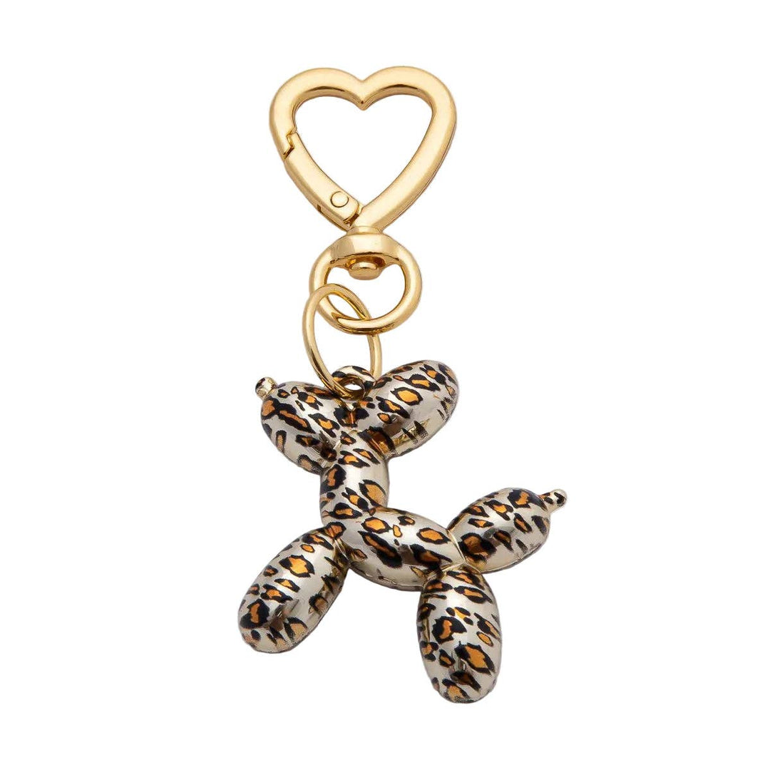 Cheetah Balloon Dog Bag Charm