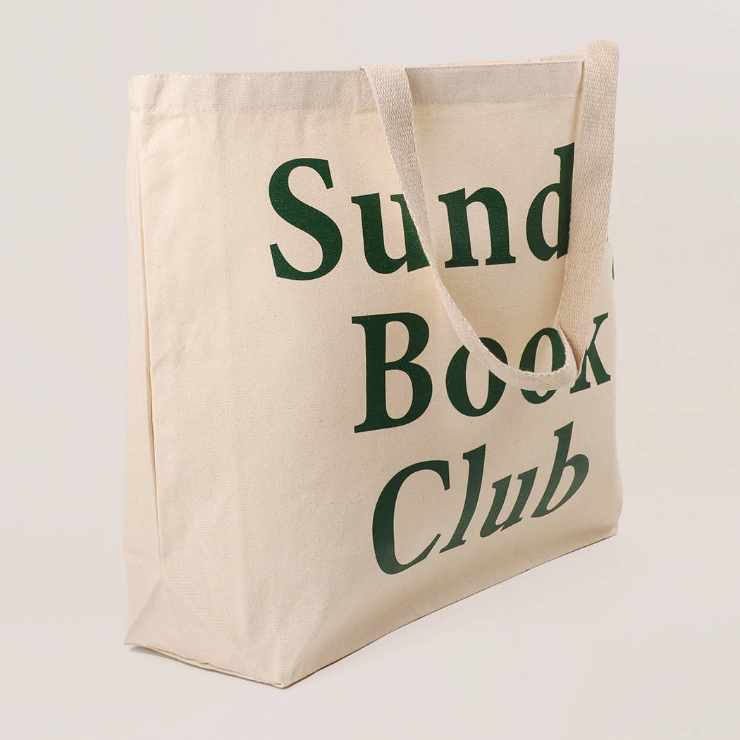 Sunday Book Club Tote