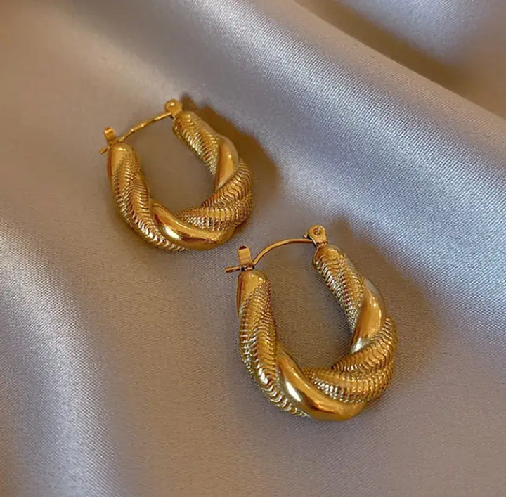 Braided Hoop Earrings