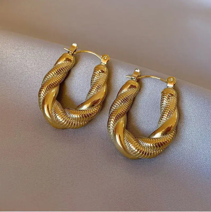 Braided Hoop Earrings