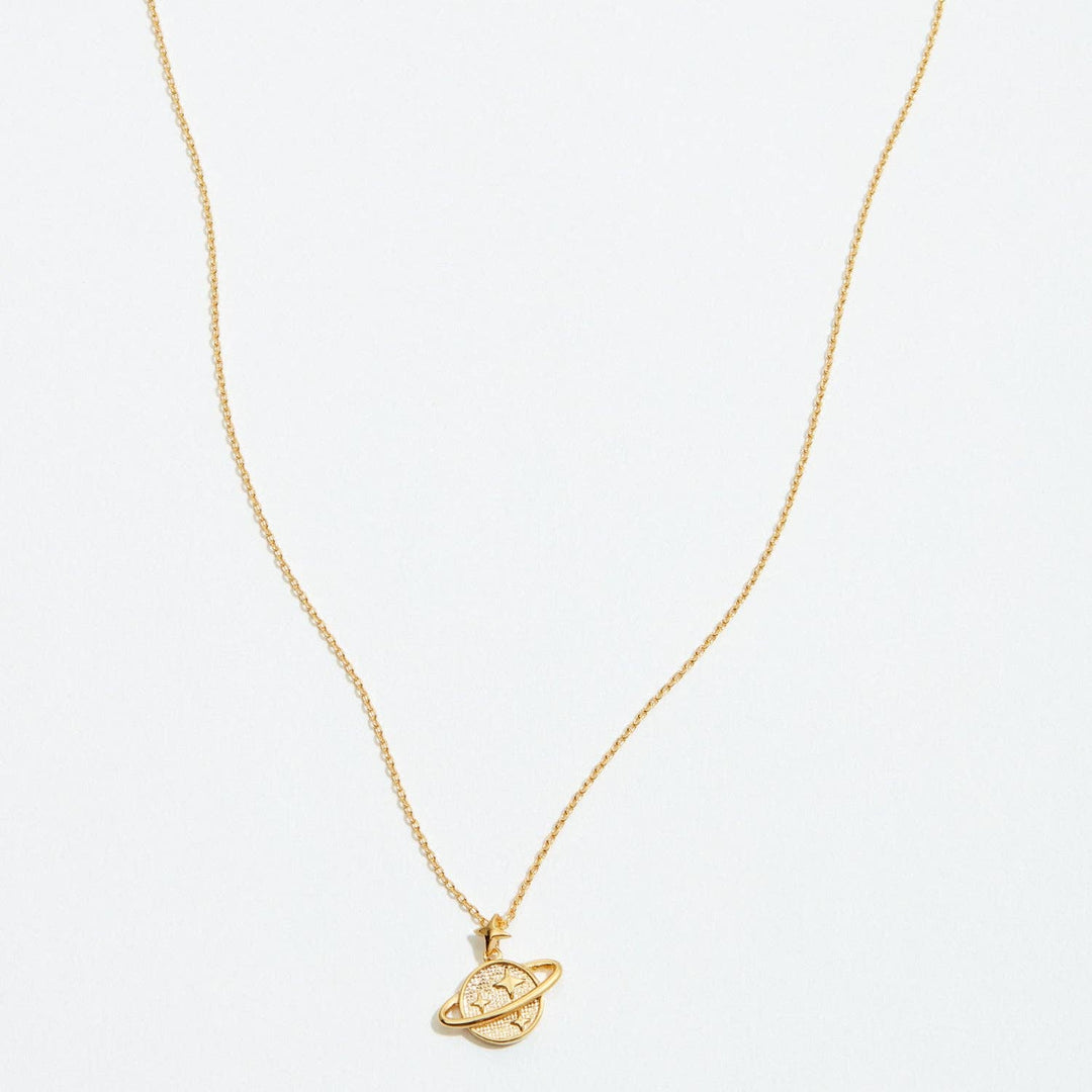 Gold Dipped Planet Necklace