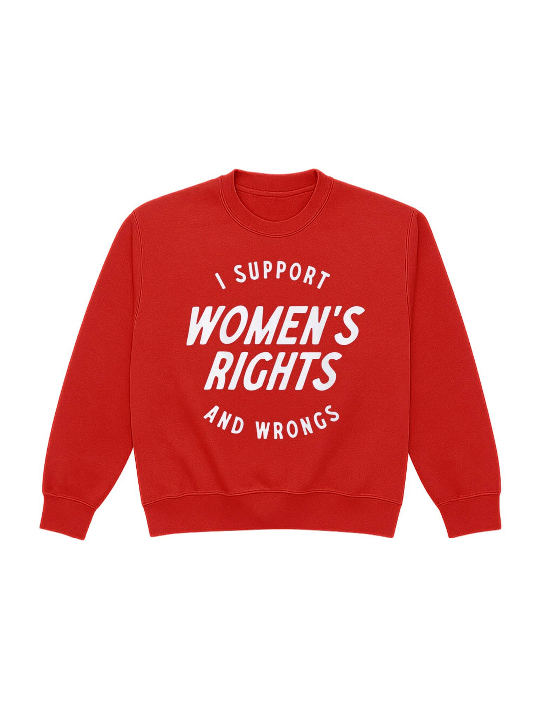 I support women’s rights and wrongs sweatshirt
