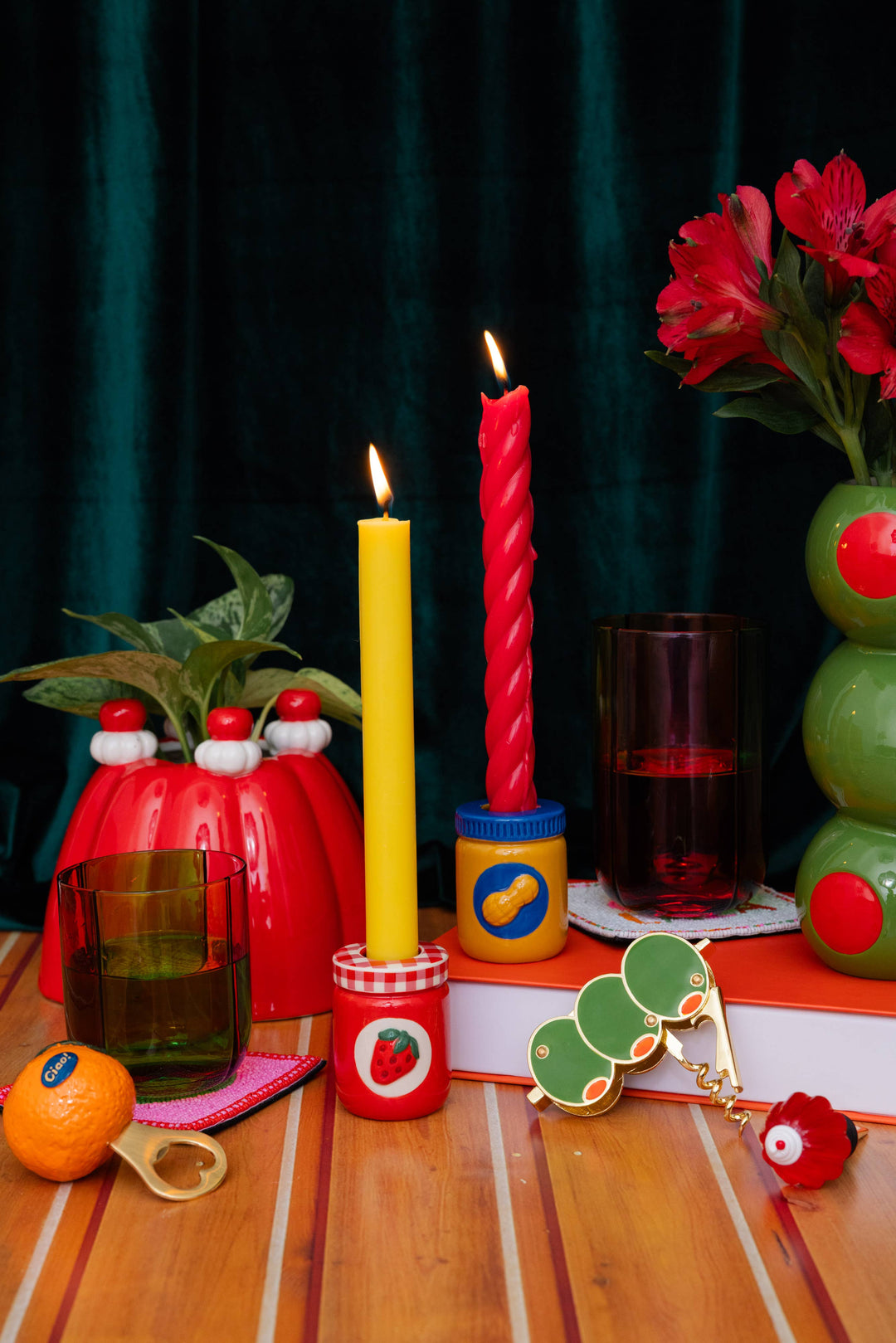 PB&J candle holders