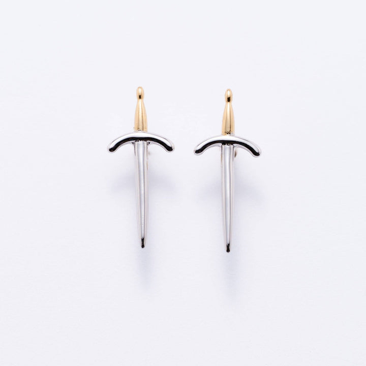 14K Gold Plated Dagger Studs