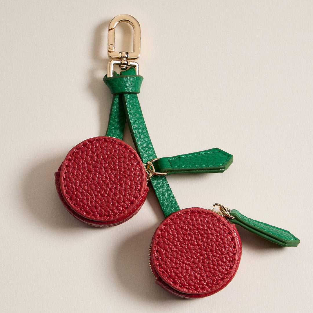 Cherry Leather Charm