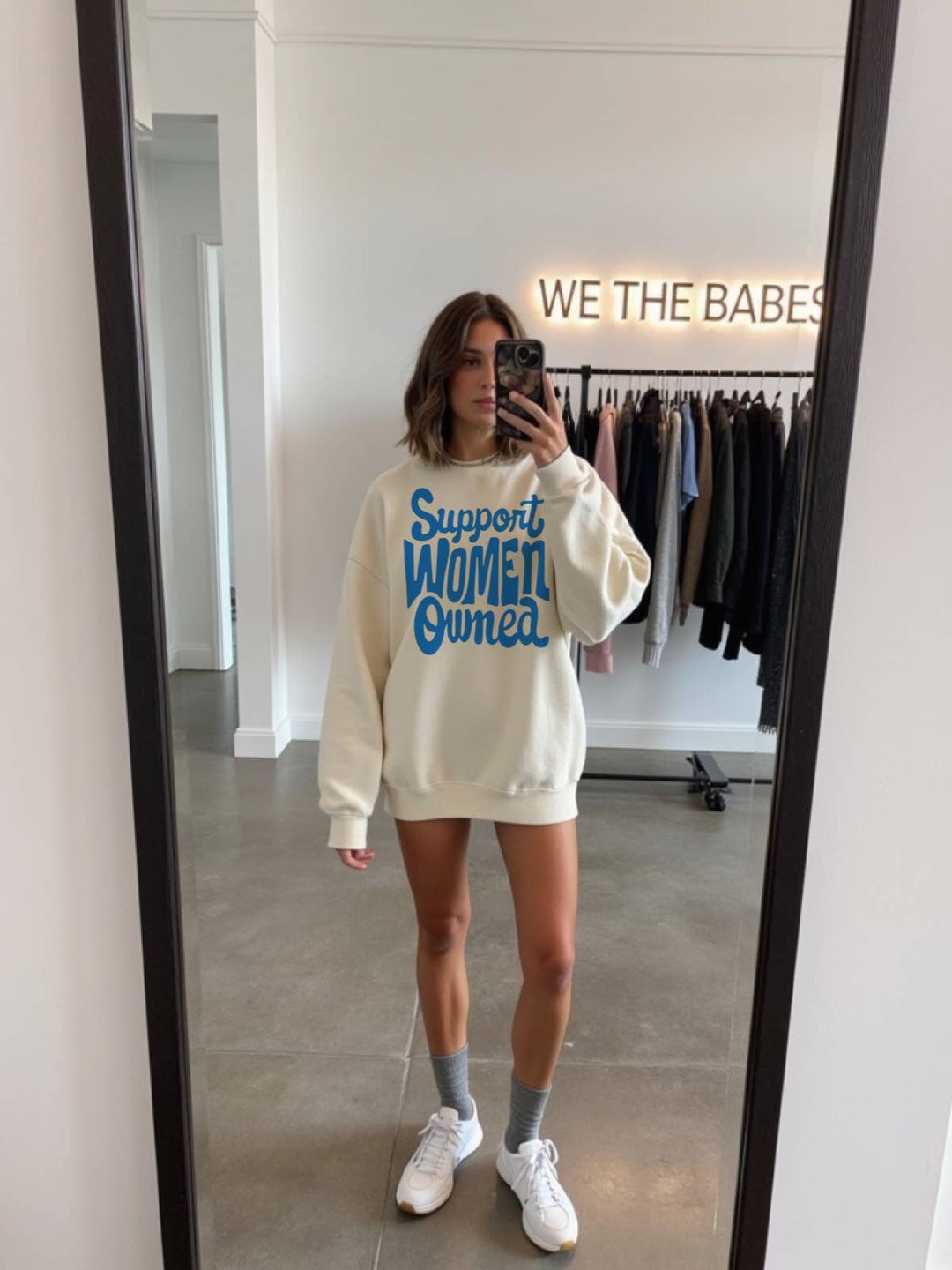 Support woman owned sweatshirt