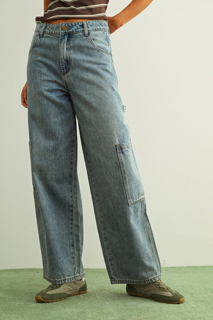 Lightwash Cargo Pants