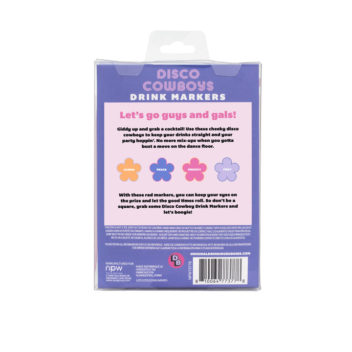 Disco Cowboy Drink Markers.