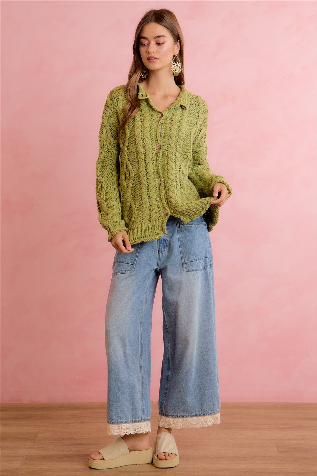 Crochet Detail Jeans