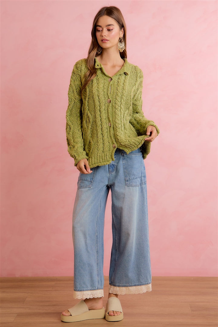 Crochet Detail Jeans