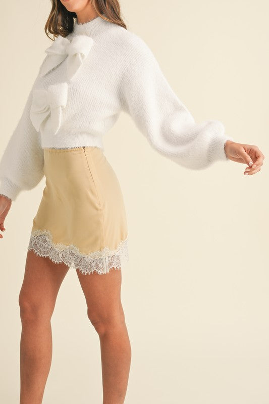 Josephina Satin Mini Skirt