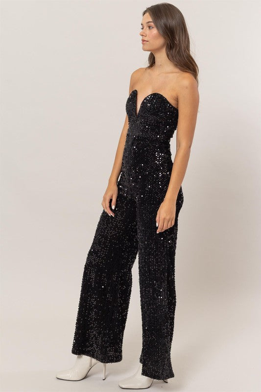 Ayden Sequin Jumpsuit