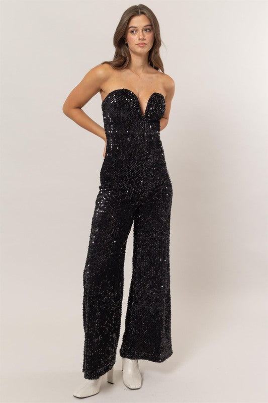 Ayden Sequin Jumpsuit