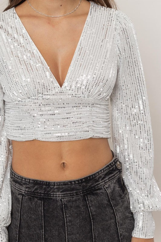 Brixton Sequin Blouse