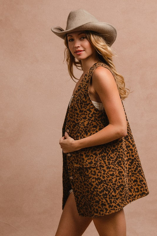 Leopard Vest