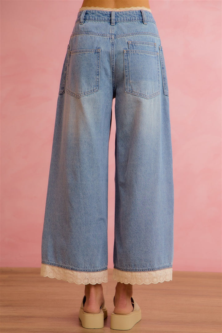 Crochet Detail Jeans