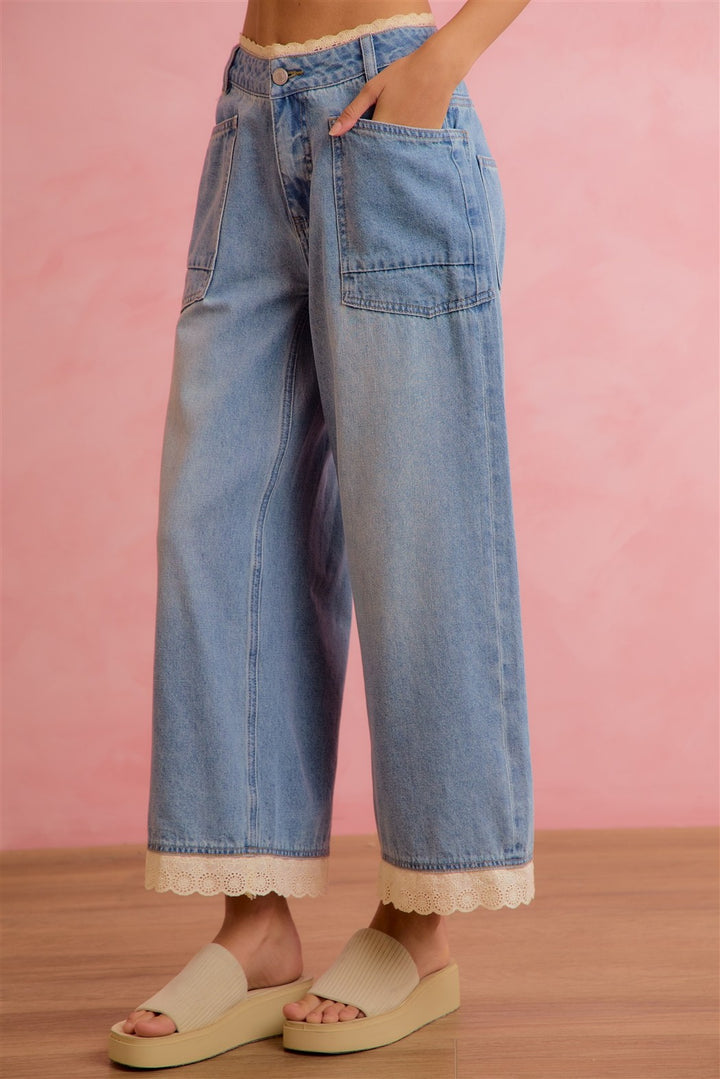 Crochet Detail Jeans