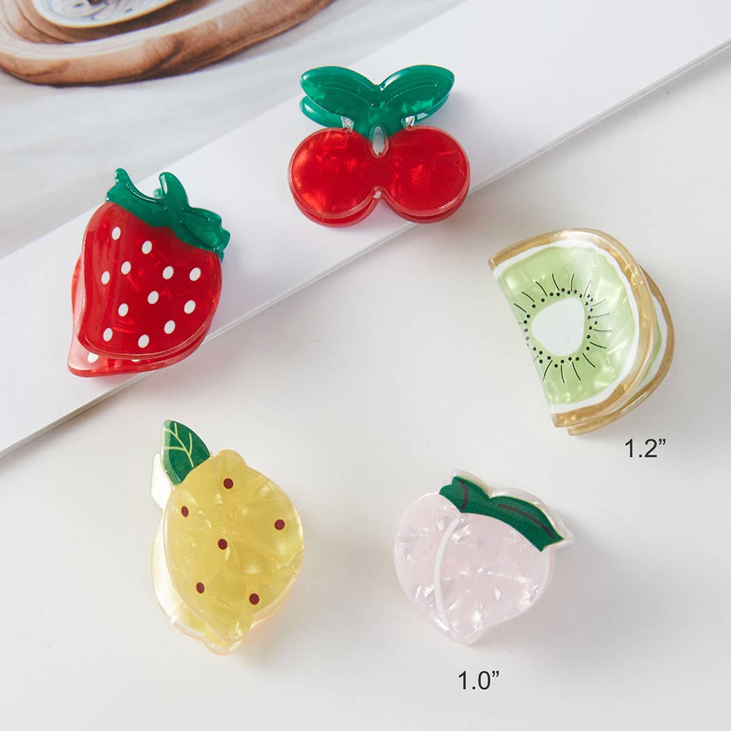 Fruit Mini Hair Claw Clip Set