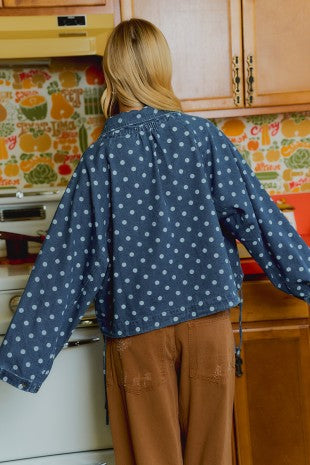 Denim Dots Jacket