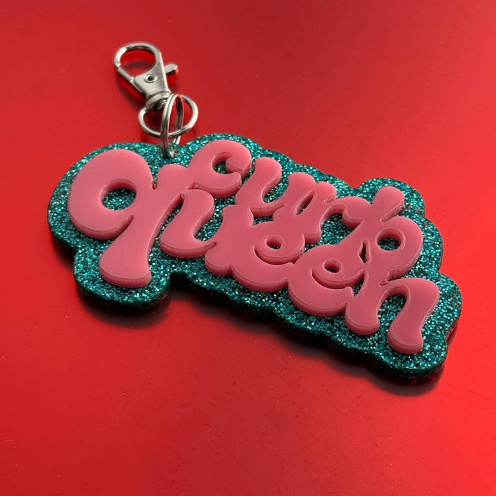 Curb Queen Bag Charm Keychain