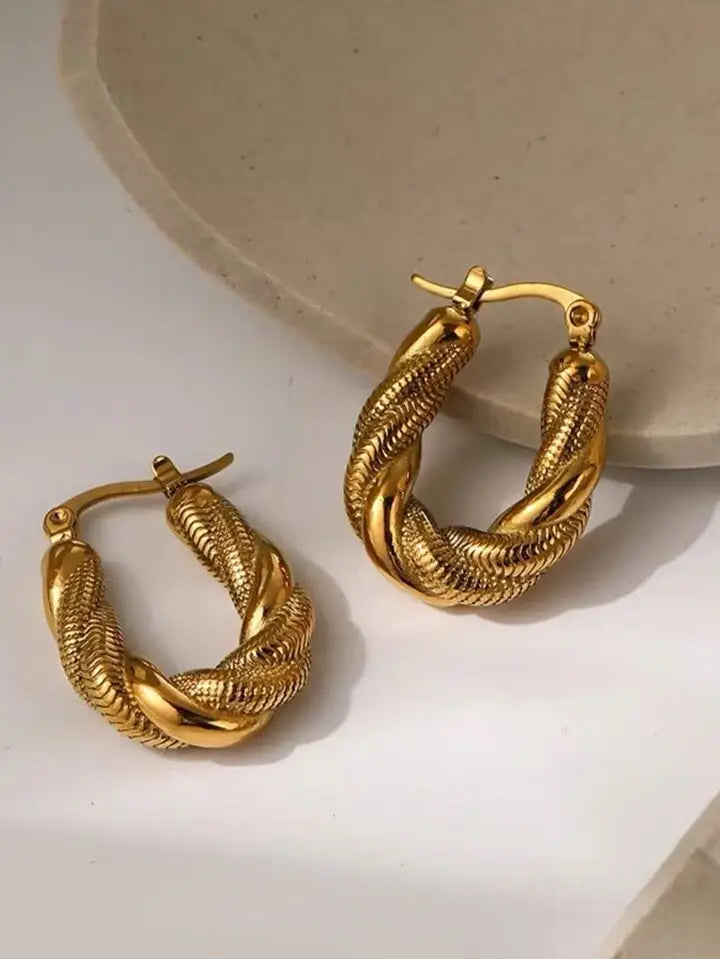 Braided Hoop Earrings