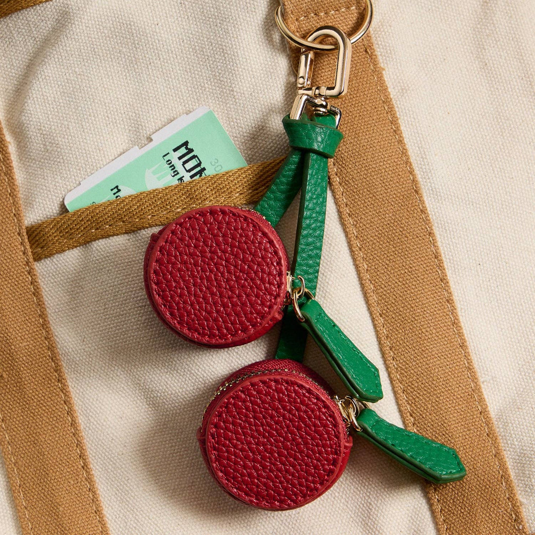 Cherry Leather Charm