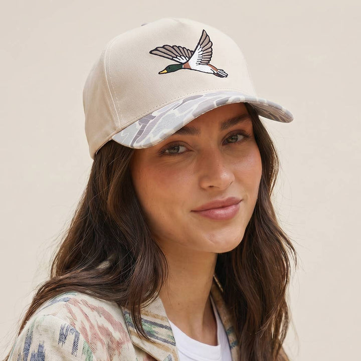Flying Mallard Embroidered Hat