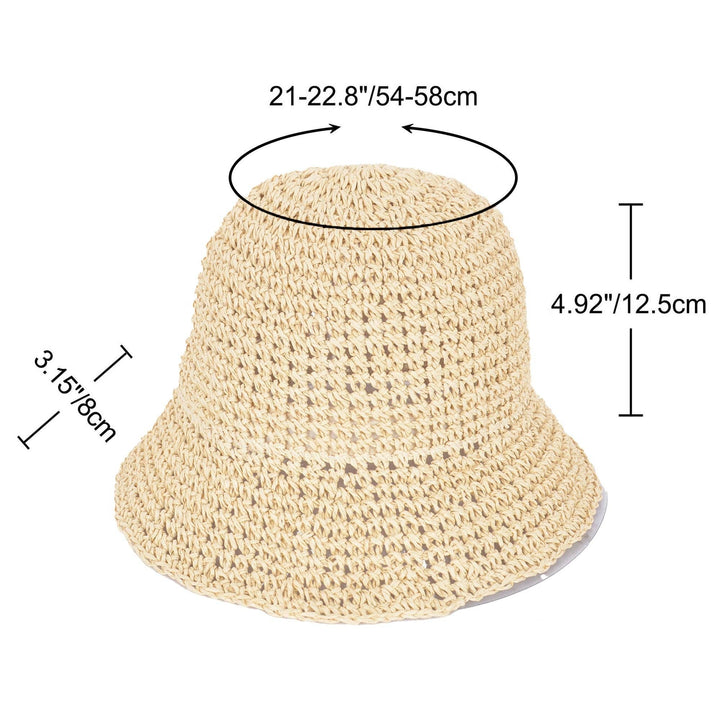 Crochet Raffia Bucket Hat