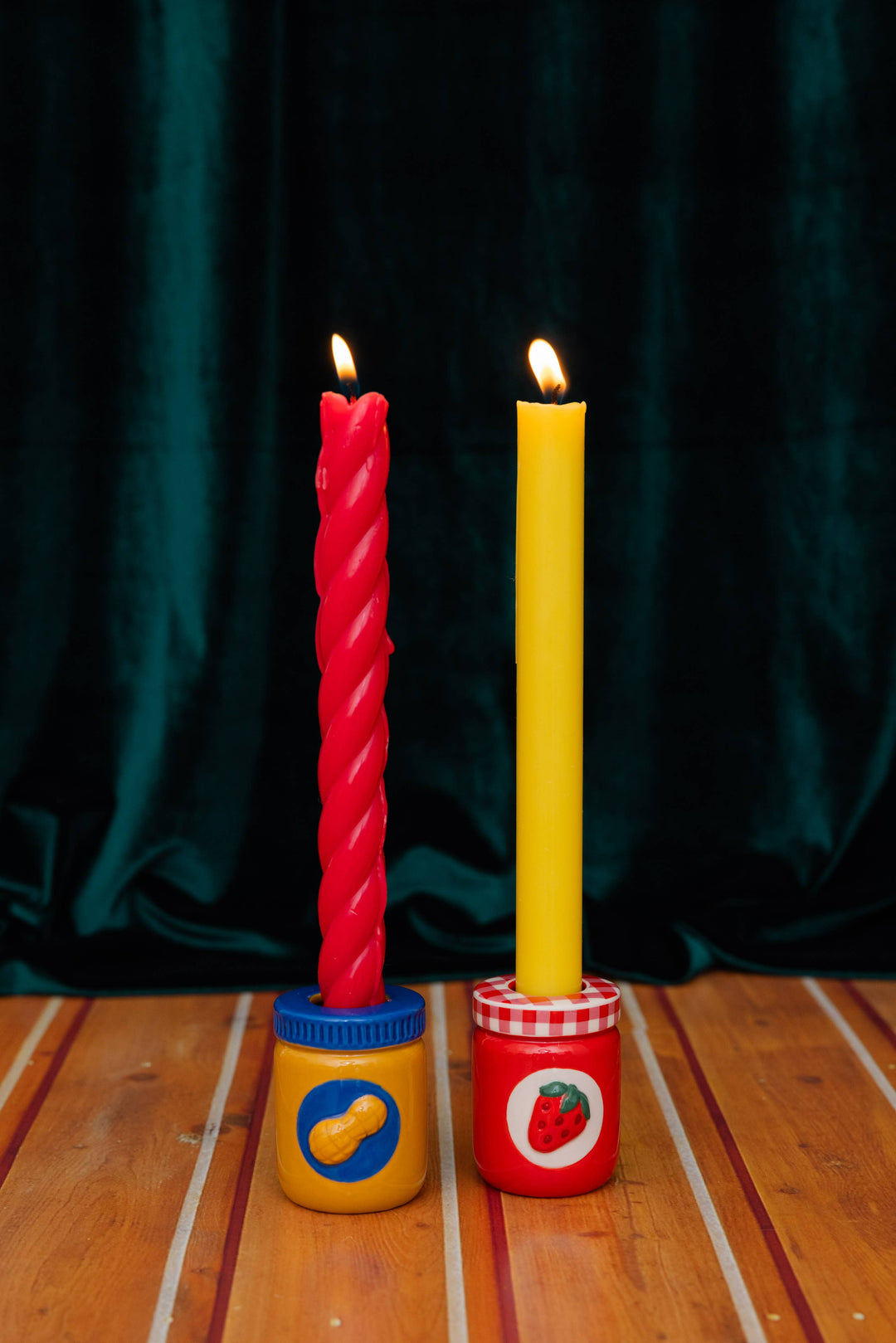 PB&J candle holders