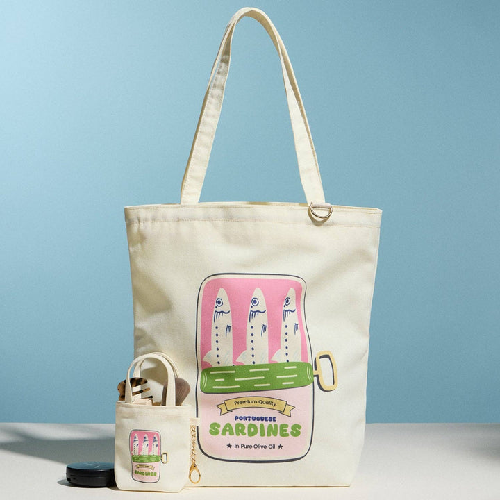 Sardines Canvas Tote Bag
