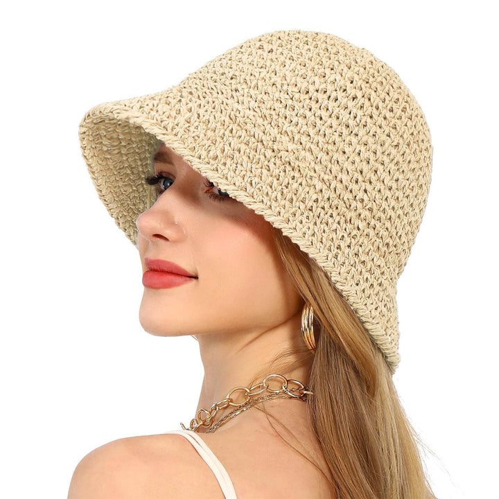 Crochet Raffia Bucket Hat