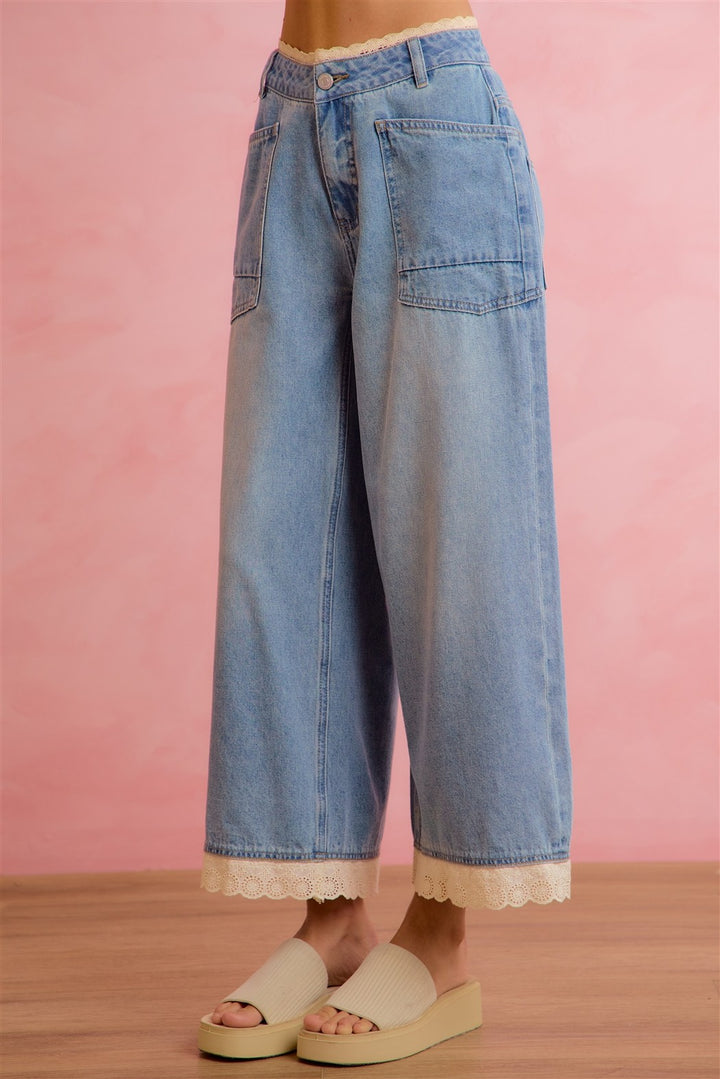 Crochet Detail Jeans