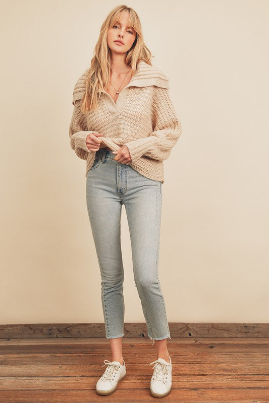 Coastal Collared Sweater