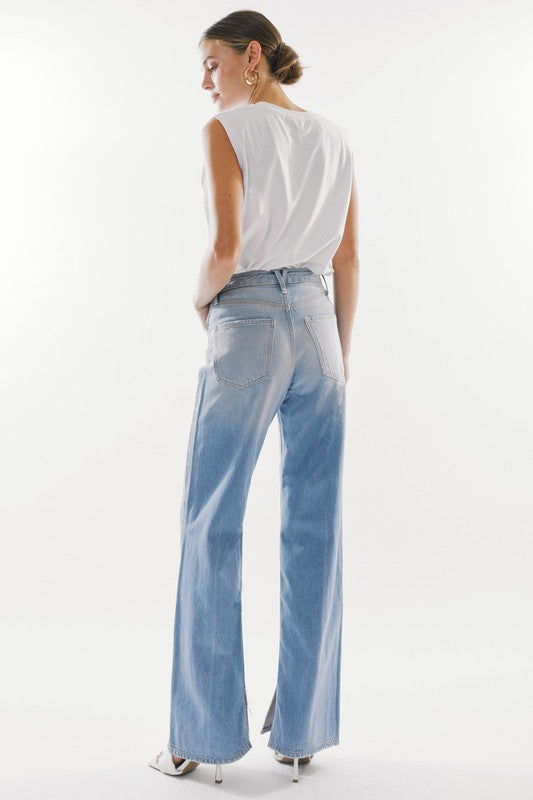 Nineties Flare Split Hem Jeans
