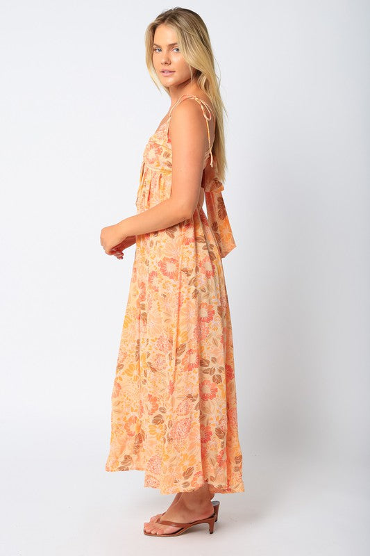 maxi peach dress Peach Maxi Dress – Honey and Stardust
